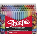 Sharpie Permanent Markers Ultimate Collection, Fine Point, Assorted Colors, 65 Count