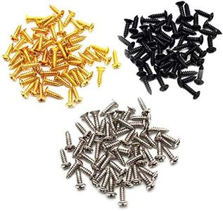 SAPHUE 3MM Electric Guitar Bass Pickguard Screws Pick Guards Scratch Plate Mounting Screws for Fender Strat ST Tele TL Stratocaster Telecaster Gibson LP Les Paul SG Guitar Pack of 150(Mixed Color)