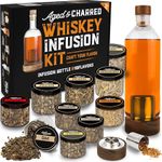 Whiskey Infusion Kit + Wood Chips (Bold 4-Pack) - Mixology-Set for Bartender - Whisky, Bourbon, Vodka Gift for Men - DIY Kits for Adults - Bartender Kit - Valentine Whiskey Gifts for Men and Women