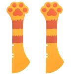 ULTECHNOVO 2pcs Home Accessory Portable Mixing Food Storage Cat Rabbit Dog Can Silicone Small Paw Short Spoon Spatula Opener Tableware Feeder Adorable and Feeding Multi- Functional Cats Wet