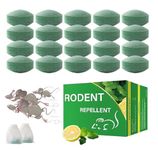 CRIYALE Mouse Repellent, 20 Pack Peppermint Oil Mouse and Squirrel Deterrent for Indoor-Outdoor, Rat Poisoning for Inside Home, Natural Repellent to Keep Rodents Out of Car, Rat Controller Pills