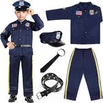 Joycover Police Officer Costume for Kids - Police Uniform for Kids, Kids Halloween Costumes for Boys Girls, Toddler Dress up