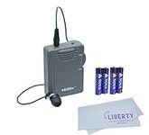 Deluxe Bundle - Reizen Loud Ear 110dB Gain Personal Amplifier With an Extra Pair of AAA Batteries and LIBERTY Cleaning Cloth