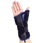 VELPEAU Wrist Brace Thumb Spica Splint Support for De Quervain's Tenosynovitis, Carpal Tunnel Syndrome, Stabilizer for Arthritis, Tendonitis, Sprains, Sports Injuries Pain Relief (Breathable, Right Hand- Medium)