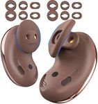 AhaStyle 6 Pairs Silicone Ear Tips for Samsung Galaxy Buds Live 2020, Replacement Accessories [Fit in The Case] Anti-Slip Earbuds Samsung Buds Live Wing Tips (Brown)