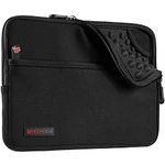 TECHGEAR Pro Sleeve [10] Slim Neoprene Zipped Pocket Sleeve Pouch Case with Anti-Shock Bubble for iPad 10.9 10.2, iPad Air 5 4 3 2, Samsung Tab A8 10.5, Tab S6 S7 S8, Lenovo Tab M10, Surface Go & more