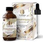 Florona Cedarwood Essential Oil 100% Pure & Natural - 4 fl oz, Therapeutic Grade for Hair & Skin Care, Scented Candles, Soap Making, Diffuser Aromatherapy