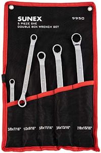Sunex 9950 SAE Double Box Wrench Set, 5 Piece