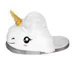 Close Up Unicorn Slippers For Adults One Size With Shiny Horn