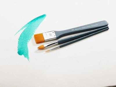 Winsor & Newton Watercolour Brush Set, 6-Pack – Short Handle, Multicolour