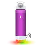 HANDYSPRING - Smart Water Bottle with Reminder To Drink Water, Lights And Sound, Water Intake Tracker, Rechargeable, Tritan Plastic w/Spout, Gifts For Women, Men, Mom, Dad, Her, Him 26 Oz H(S)-01PE