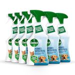 Dettol Homes With Pets Anibacterial Spray, Fresh Breeze, Multipack Of 6 X 750ml, Total 4.5L, Cat Urine Odour Remover, Dog Spray, Pet Odour Eliminator, Pet Stain And Odour Remover, Antibacterial