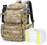 N NEVO RHINO 40L Fishing Tackle Backpack with 4 Tackle Boxes, Rod Holders, Waterproof Rain Cover, High-performance Tackle Bag for Fishing