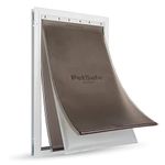 PetSafe Extreme Weather Energy Efficient Aluminium Pet Door for Cats and Dogs, Insulated Flap System, Extra Large (XL)