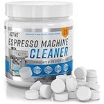 Espresso Machine Cleaning Tablets Descaling - 120 Tabs | Compatible with Breville Barista Express, Gaggia, Delonghi, Jura, Philips | Expresso Maker Backflush Oil Remover Descaler Cleaner Clean Tablet