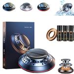 EZGHAR Electromagnetic Molecular Interference Antifreeze Snow Removal Instrument, Ehicle Microwave Molecular Deicing Instrument, Car Diffusers for Essential Oils (Black+3 Essential Oils)