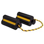 Draper 21135 Heavy Duty Rubber Wheel Chocks, 3 Tonne (Pair), Black