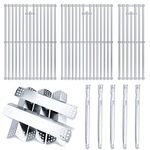 Hisencn Grill Parts Kit for Home Depot Nexgrill 5 Burner 720-0882A Gas Grill, Stainless Steel Grill Burners, Heat Plates Tent Shields Flame Tamers, Cooking Grates for Nexgrill Grill Parts