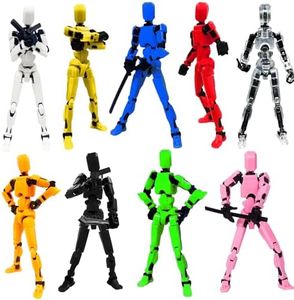 Feetcant Titan 13 Action Figure,2024 New Lucky Robot 13 Action Figures,3D Printed Action Figures for Boys,Dummy Robot 13 Action Toy,Movable Joints Action Figure (9pcs)