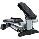 Ultrasport Swing Stepper, home trainer stepper with training computer, up-down stepper for beginners and advanced users, small and compact stepper, swing stepper for leg and butt training