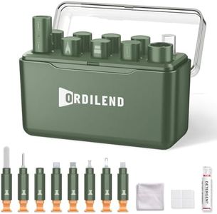 Ordilend for iPhone Cleaning Kit for Charging Port Cleaner, Multi-Tool iPhone Cleaner Repair Lightning Cable, cell Phone Cleaning Kit for iPad, Connector, Speaker, Airpod with Storage Case, Army Green