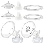 Maymom Pump Parts Compatible With Spectra S2 Spectra S1 Spectra 9 Plus Breastpump, Flange (28mm) Valve Tubing Backflow Protector, Not Original Spectra Pump Parts Not Original Spectra S2 Accessories