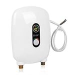 Mini Electric Water Heater,WMLBK Tankless Electric Water Heater 220V 6500W Instant Tankless Hot Water Heater for Kitchen Bathroom Washing