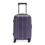 Kenneth Cole Reaction Out of Bounds 20-Inch Carry-On Lightweight Durable Hardshell 4-Wheel Spinner Cabin Size Luggage, Smokey Purple