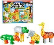 Magnetic Mix or Match Jungle Animals Toy Play Set, 16 Pieces