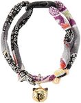 Necoichi Chirimen Hanabi Fireworks Cat Collar (Gray) with Bell Safety Breakaway Soft Lightweight for Cats Kitty Kitten Japanese Stylish Pattern, No.1 Seller in Japan