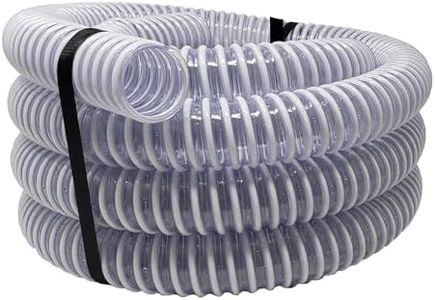Sealproof 1.5" Pool Filter Pump Connection Hose for Above Ground Pools, 20 FT x 1-1/2 Inch Premium Quality Kinkproof PVC, Made in USA | Cut to Desired Length, Includes 4 Hose Clamps