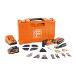 FEIN,Cordless MultiMaster AMM 500 Plus Top Kit Oscillating Multi-Tool with StarLockPlus Mount and QuickIn System - 18V, 3 Ah, 11,000-18,500 OPM - 71293361090