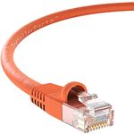 InstallerParts (10 Pack) Ethernet Cable CAT6 Cable UTP Booted 1 FT - Orange - Professional Series - 10Gigabit/Sec Network/High Speed Internet Cable, 550MHZ