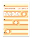 BookFactory Universal Note Taking System (Cornell Notes) / 3 NoteTaking Pads - 3 Pads, 50 Pages, 8 1/2" x 11" - Notepad (PAD-052-7C(UnivNote))