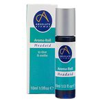 Absolute Aromas Headaid Aroma-Roll Roller Ball - Contains 100% Pure, Natural Essential Oils - Lavender, Peppermint & Chamomile - Instant Relief for Tense, Nervous heads