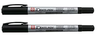 SAKURA Identi Pen Two-Pointed Black Marking Pen-2 count