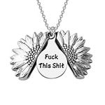 LQRI Sunflower Necklace Fuck This S