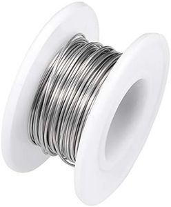 sourcing map 0.6mm 22AWG Heating Resistor Wire Wrapping Nichrome Resistance Wires for Heating Elements 16ft