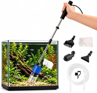 Minilake 25W Electric Aquarium Vacuum for Small Tank, 4 Pack, 330GPH Fish Tank Cleaner Kits, Water Changer & Sand Cleaner, Gravel Cleaner for 3-10 Gallon Fish Tanks