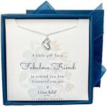 Lilian Belle 925 Sterling Silver Friendship Bracelet Gifts for Friend - Presented in Gift Box with Cleaning Cloth - Adjustable (Fabulous Friend)