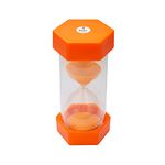 Sand Timer for Kids- 5 Minute Orange-5 inches Hour Glass Acrylic Covered for Classroom, Home & Kids Room - Medium-Single Pack