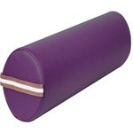 Master Massage Massage Bolster,Pillow Cushion, PU Upholstery, 100% Memory Foam, for Massage/Spa/Beauty/Tattoo/Back Pain Relief, (9" Round, Purple)