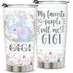 Gigi Gifts-Grandma Gifts from Granddaughter,Grandson-Best Gigi Gift-Mothers Day Gifts-Birthday Gifts for Gigi Grandmother Nana Mimi-Stainless Steel Insulated Travel Mug-Grandma Tumbler 20oz