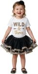 Luke and Lulu Young Wild and Three 3rd Birthday Outfit for Girls - Headband Set - Young Wild and Three Theme Party Dress