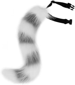 COSYEARS Faux Fur Fox Wolf Tail Animal Dog Furry Tails for Halloween Party Cosplay Accessory