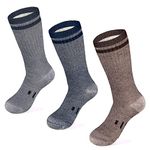 MERIWOOL Merino Wool Hiking Socks for Men and Women – 3 Pairs Midweight Cushioned – Warm n Breathable