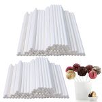 Cake Pop Sticks, 200 Pcs Lollipop Sticks Paper, 4Inch / 6Inch Lollipop Sticks for Making Lollipops, Cake Pops, Candies, Chocolates, Cookies