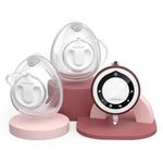 Momcozy Breast Pump V1 Pro Hands-Free, Double Electric Breast Pump Portable, Smart Touch Screen with 45 Pumping Combinations, Wearable Pump with 4 Flange Sizes