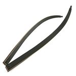60" Black Hunter Recurve Bow Wood Takedown Bow Right Hand for Adults American Hunting Longbow 20-60lbs for Archery Hunting Shooting Practice