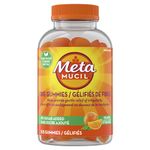 Metamucil Fibre Gummies, No Sugar Added, Orange Flavour, Prebiotic, Plant-Based, 105 Count